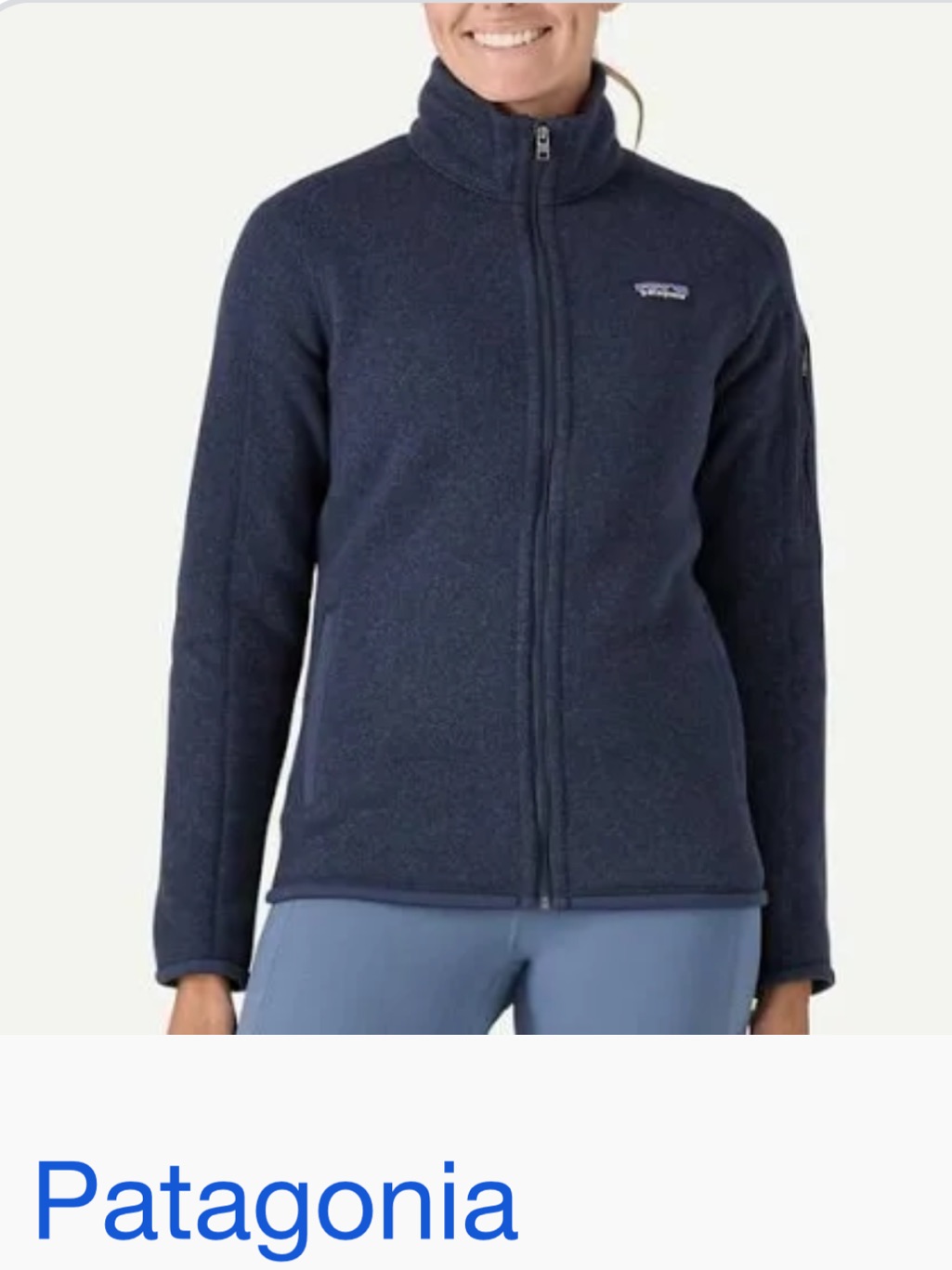 Patagonia Women's Dark Navy Full-Zip Fleece Jacket